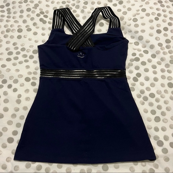 Beyond Yoga Sheer Illusion Tank Top Navy Size Small - Picture 5 of 13